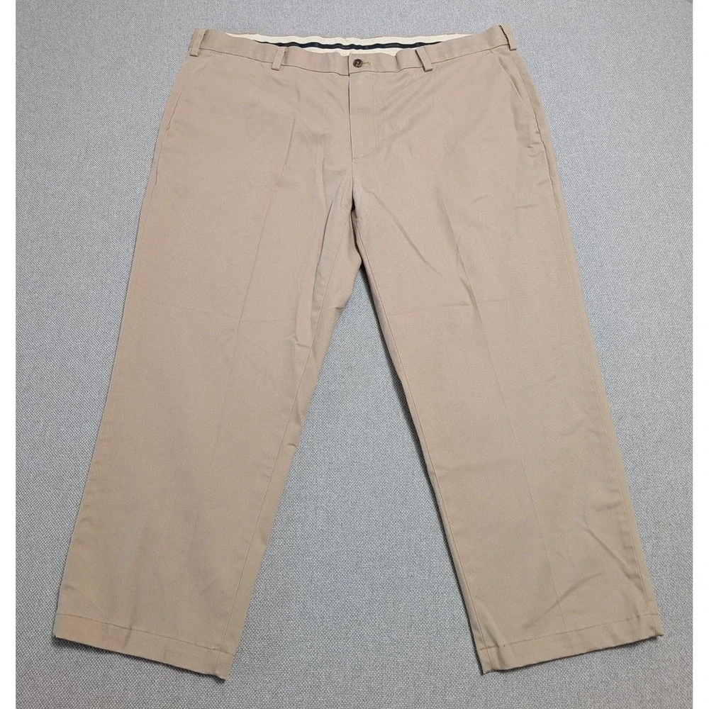 Brooks Brothers Men's Khaki Advantage Chino Pants Regular 42x30 Cotton Stretch